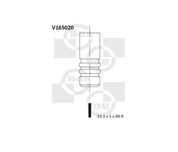 Всмукателен клапан BGA V165020 за FIAT LINEA (323) от 2007