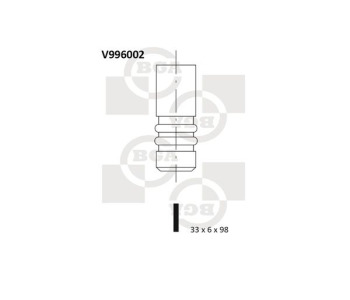 Всмукателен клапан BGA V996002 за FORD TRANSIT CONNECT (P65, P70, P80) товарен от 2002 до 2013