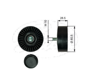 Паразитна/ водеща ролка, пистов ремък GATES T36364 за BMW 5 Ser (F11) комби от 2009