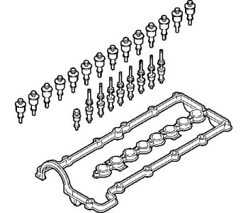 К-кт гарнитури капака на клапаните ELRING за BMW 3 Ser (E46) купе от 2003 до 2006