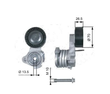Обтящна ролка, пистов ремък GATES T39112 за BMW 3 Ser (E90) от 2005 до 2008