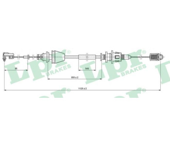 Жило за газ LPR C0146A за RENAULT CLIO II (BB0/1/2_, CB0/1/2_) от 1998 до 2005