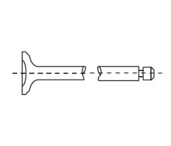 Всмукателен клапан CORTECO 49355752 за SUZUKI SWIFT I (AA) от 1983 до 1989