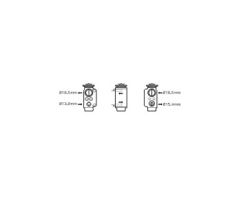 Разширителен клапан климатизации P.R.C за BMW X4 (F26) от 2013 до 2018