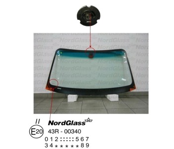 Челно стъкло NordGlass за BMW 1 Ser (E87) от 2003 до 2013