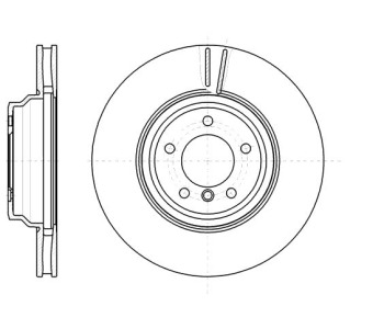 Спирачен диск вентилиран Ø348mm за BMW X1 (E84) от 2009 до 2015