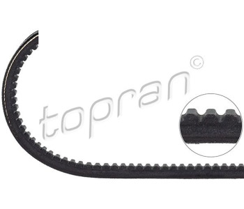 Ангренажен ремък TOPRAN 207 111 за OPEL ASTRA H GTC (L08) от 2005 до 2010
