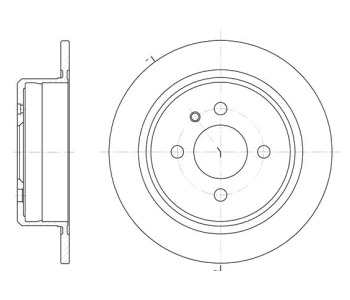 Спирачен диск плътен Ø258mm за BMW 3 Ser (E30) комби от 1987 до 1994