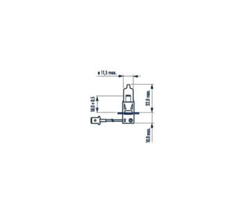 Крушка H3 PK22s 55W 12V  NARVA за FIAT PUNTO (176) от 1993 до 1999