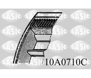 Пистов ремък SASIC 10A0710C за AUDI 80 (89, 89Q, 8A, B3) от 1986 до 1991
