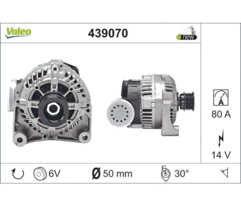 Генератор VALEO за BMW 3 Ser (E36) компакт от 1994 до 2001
