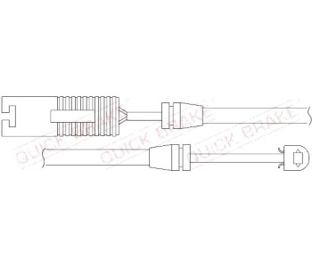 Индикатор, износване на накладките QUICK BRAKE за BMW 3 Ser (E36) компакт от 1994 до 2001