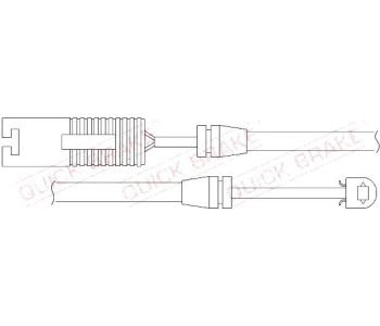 Индикатор, износване на накладките QUICK BRAKE за BMW 3 Ser (E36) компакт от 1994 до 2001