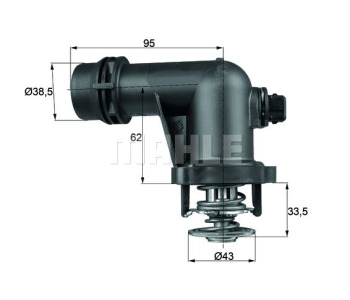 Термостат, охладителна течност MAHLE TM 15 105 за BMW 3 Ser (E36) компакт от 1994 до 2001