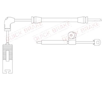 Индикатор, износване на накладките QUICK BRAKE за BMW 3 Ser (E46) комби от 1999 до 2001