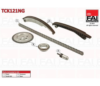 Комплект ангренажна верига FAI AutoParts TCK121NG за MINI COOPER (R50, R53) от 2001 до 2006