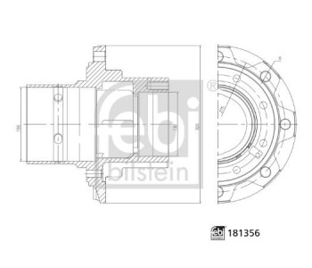 Демпер (успокоител-трепт.вибр.), пистов ремък FEBI BILSTEIN 19072 за PEUGEOT 806 (221) от 1994 до 2002