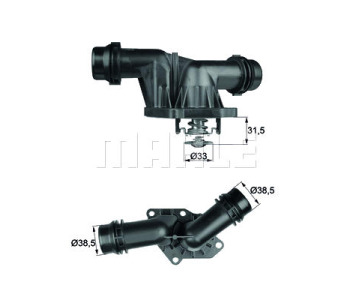 Термостат, охладителна течност 85°C MAHLE за BMW 5 Ser (E39) от 1995 до 2003