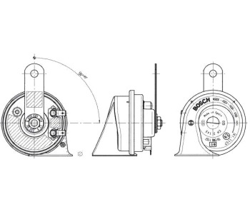 Клаксон BOSCH за RENAULT MODUS (F/JP0_) от 2004 до 2012