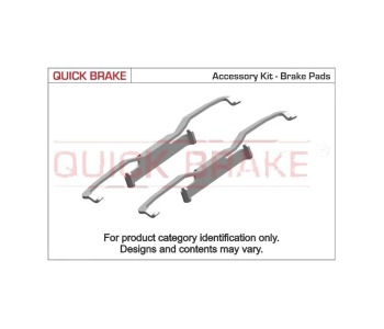 Комплект принадлежности дискови накладки QUICK BRAKE за BMW 7 Ser (F01, F02, F03, F04) от 2008 до 2015