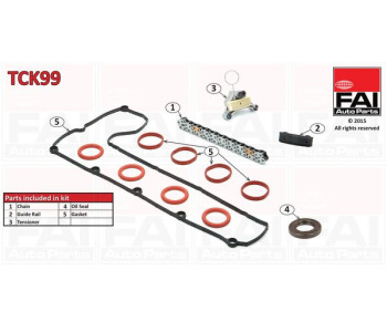 Комплект ангренажна верига FAI AutoParts TCK99 за FIAT SCUDO (270, 272) товарен от 2007