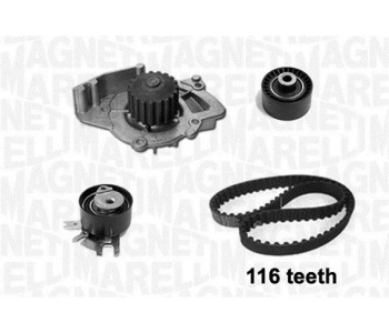 Водна помпа+ к-кт ангренажен ремък MAGNETI MARELLI 341401690001 за CITROEN C4 I (LC) от 2004 до 2011