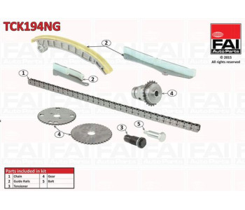 Комплект ангренажна верига FAI AutoParts TCK194NG за FIAT DUCATO (250) платформа от 2006