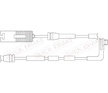 Индикатор, износване на накладките QUICK BRAKE за BMW 3 Ser (E92) купе от 2005 до 2013