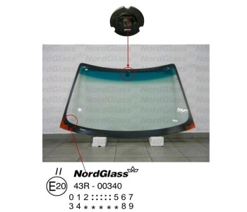 Челно стъкло NordGlass за BMW 3 Ser (E46) компакт от 2001 до 2005