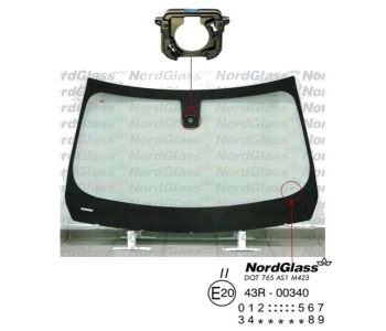Челно стъкло NordGlass за BMW 3 Ser (F34) гран туризмо от 2012