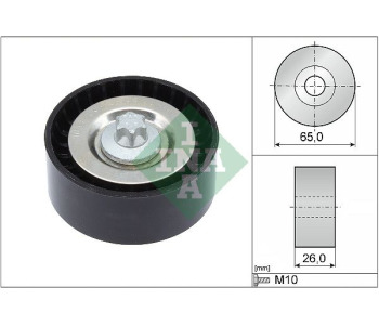 Паразитна/ водеща ролка, пистов ремък INA 532 0570 10 за MERCEDES GLK (X204) от 2008