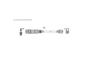 Комплект запалителни кабели STARLINE за BMW 3 Ser (E36) компакт от 1994 до 2001