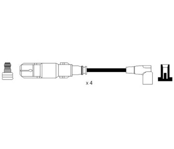 Комплект запалителни кабели NGK за BMW 3 Ser (E46) комби от 1999 до 2001