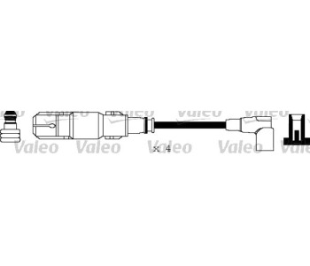 Комплект запалителни кабели VALEO за BMW 3 Ser (E46) компакт от 2001 до 2005