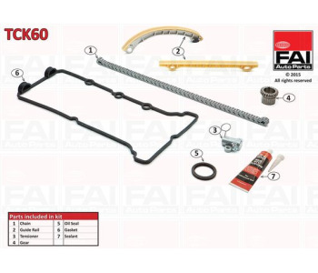 Комплект ангренажна верига FAI AutoParts TCK60 за FIAT SEDICI (FY) от 2006 до 2014