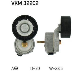 Обтящна ролка, пистов ремък SKF VKM 32202 за FIAT STILO (192) от 2001 до 2006