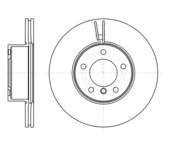 Спирачен диск вентилиран Ø312mm за BMW 3 Ser (F30, F35, F80) от 2011 до 2018