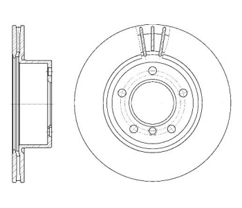 Спирачен диск вентилиран Ø292mm за BMW 1 Ser (E87) от 2003 до 2013