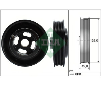 Ремъчна шайба, колянов вал INA 544 0126 10 за FORD MONDEO IV (BA7) комби от 2007 до 2015