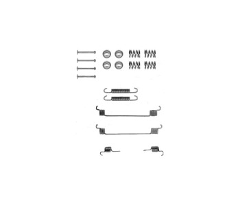Комплект принадлежности, спирани челюсти FERODO за RENAULT THALIA/SYMBOL II (LU1/2_) от 2008 до 2013