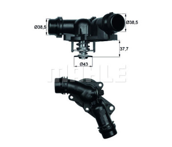 Термостат, охладителна течност MAHLE TM 13 97 за BMW 7 Ser (E38) от 1994 до 2001