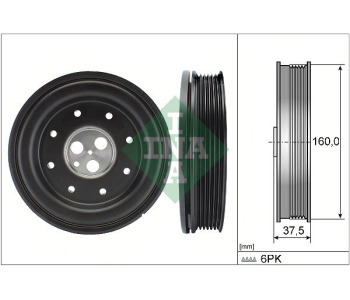 Ремъчна шайба, колянов вал INA 544 0134 10 за FORD MONDEO III (BWY) комби от 2000 до 2007