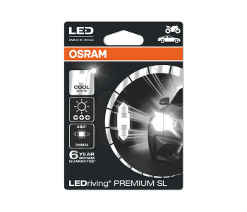 LED крушка C3W SV8.5-8 12V OSRAM 1бр. за FIAT 124 Spider (348) от 2016