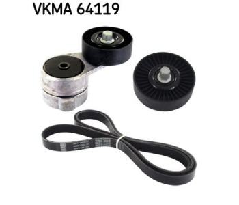 Комплект пистов ремък SKF VKMA 64119 за KIA CERATO I (LD) хечбек от 2004 до 2009