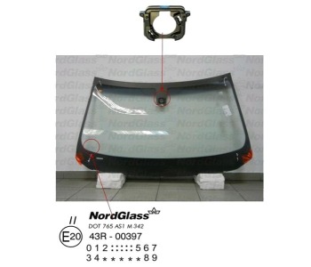 Челно стъкло NordGlass за BMW 5 Ser (F10, F18) от 2009 до 2016