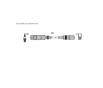 Комплект запалителни кабели STARLINE за BMW 3 Ser (E46) кабриолет от 2000 до 2003