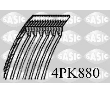 Пистов ремък SASIC 4PK880 за HYUNDAI COUPE (GK) от 2001 до 2009