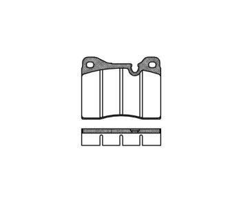 Комплект спирачни накладки ROADHOUSE за BMW 5 Ser (E12) от 1972 до 1981