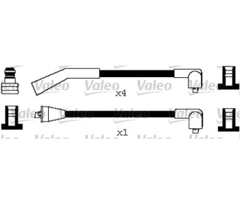 Комплект запалителни кабели VALEO за HONDA ACCORD II (AC, AD) седан от 1983 до 1985