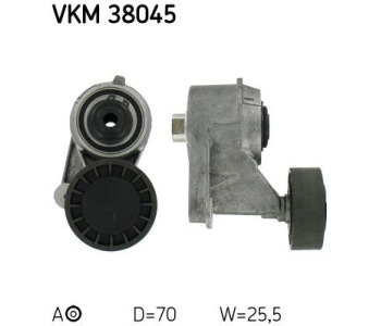 Обтящна ролка, пистов ремък SKF VKM 38045 за MERCEDES (W124) седан от 1984 до 1992